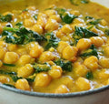 Lunes 20/07 Plato 2: Garbanzos con Cúrcuma y Espinacas